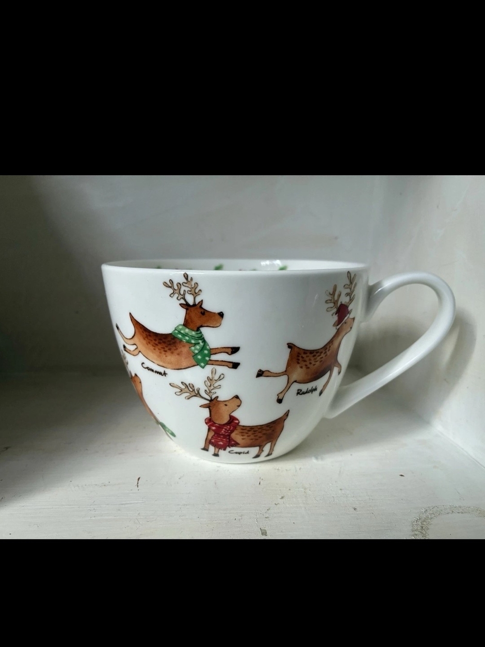 Portobello By Design Ceramic Mug Christmas Reindeer